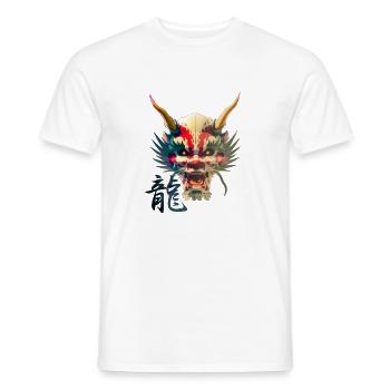 Japan Dragon - Männer T-Shirt - Weiß - Vorne - AI Model Male 178 dark (178cm)