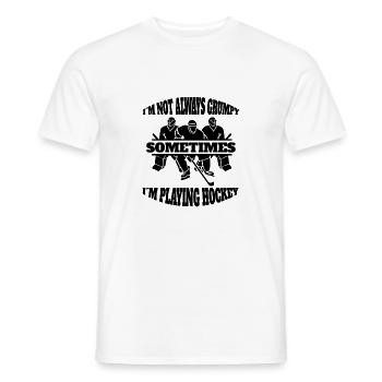 Joueur de hockey sur glace Fan de hockey sur glace Équipe de hockey sur glace - T-shirt homme - blanc - Devant - AI Model Male 178 dark (178cm)