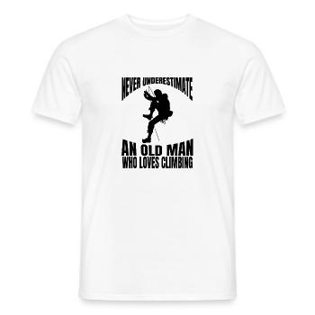 Kletterer Berg Bergklettern Klettern Bergsteigen - Männer T-Shirt - Weiß - Vorne - AI Model Male 178 dark (178cm)