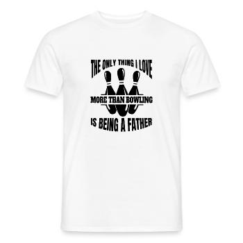 Bowling Club Bowler Bowling Club Bowling Skittles - Men's T-Shirt - white - Front - AI Model Male 178 dark (178cm)
