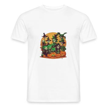 ObscuraNight A Night of Ghostly Extravaganza - Men's T-Shirt - white - Front - AI Model Male 178 dark (178cm)