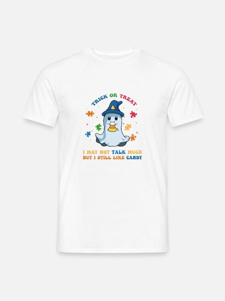 Niedliches Halloween-Autismus-Bewusstsein für Kinder - Männer T-Shirt - Weiß