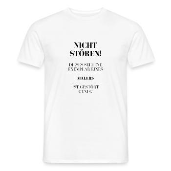 Störe mich nicht, ich bin gestört genug! - Männer T-Shirt - Weiß - Vorne - AI Model Male 178 dark (178cm)
