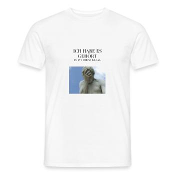 Ich habe es gehört, es ist mir nur egal! - Männer T-Shirt - Weiß - Vorne - AI Model Male 178 dark (178cm)
