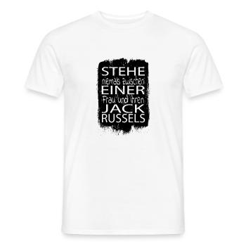 spaß windhund chihuahua boxer geek spruch - Männer T-Shirt - Weiß - Vorne - AI Model Male 178 dark (178cm)