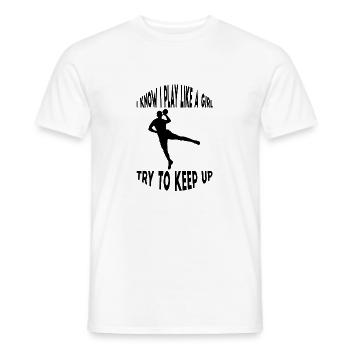 Handballspieler Handball Handballfan Handballteam - Männer T-Shirt - Weiß - Vorne - AI Model Male 178 dark (178cm)