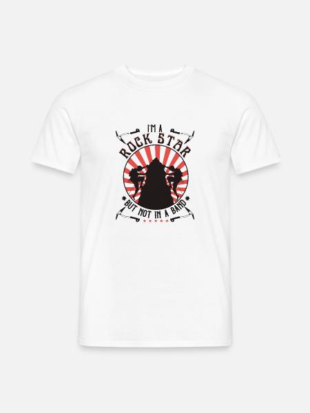 Ich bin ein , aber nicht in einer Band - Männer T-Shirt - Weiß