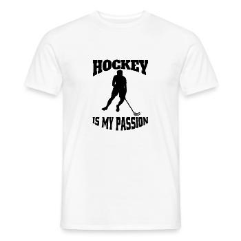 Hockey sur gazon cadeau Floorball Joueur de hockey - T-shirt homme - blanc - Devant - AI Model Male 178 dark (178cm)