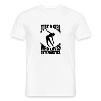 Gymnastique Filles Club de gymnastique Gymnastique Gymnastique - T-shirt homme - blanc - Devant - AI Model Male 178 dark (178cm)