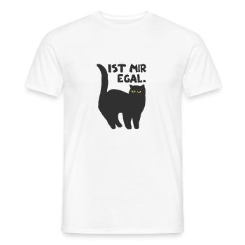 faule Katze Kätzchen Spruch Geschenkidee Katzen - Männer T-Shirt - Weiß - Vorne - AI Model Male 178 dark (178cm)