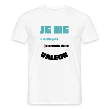 Men's, Women's, Humorous, Humorous T-Shirt Gift - Men's T-Shirt - white - Front - AI Model Male 178 dark (178cm)