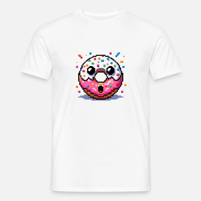 Süßer Donut - Das perfekte Geschenk - Männer T-Shirt - Weiß