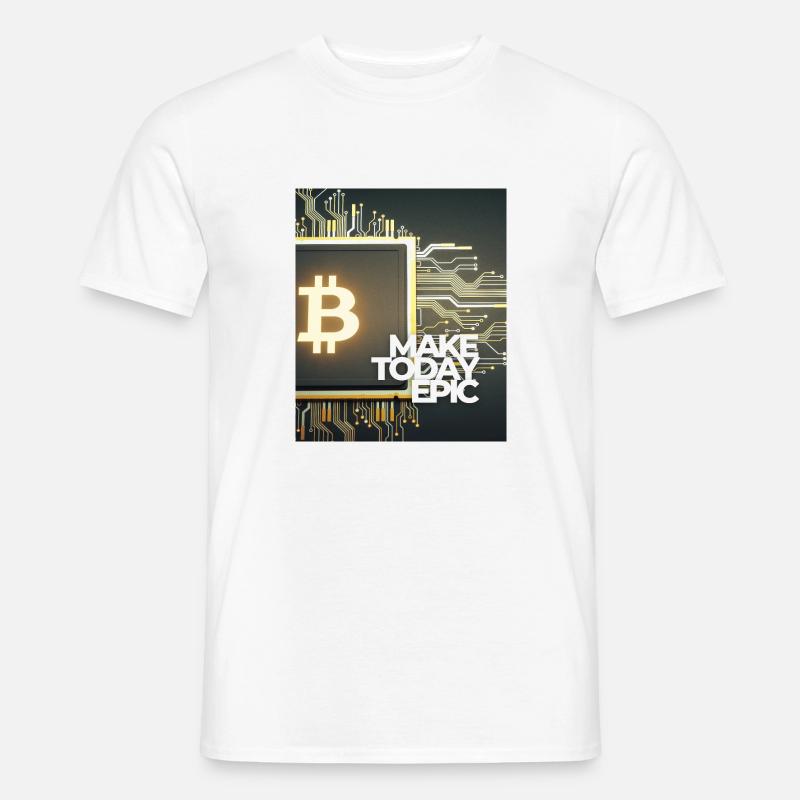 Bitcoin - Kryptowährung Epic - Männer T-Shirt - Weiß