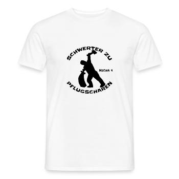 Friedenszeichen Friedenssymbol Frieden Geschenk - Männer T-Shirt - Weiß - Vorne - AI Model Male 178 dark (178cm)