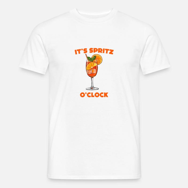 It s Spritz O Clock - Männer T-Shirt - Weiß