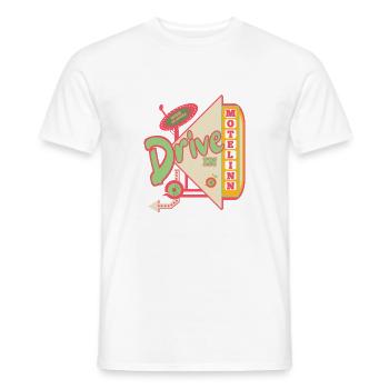 Motor Inn Retro Style - Men's T-Shirt - white - Front - AI Model Male 178 dark (178cm)
