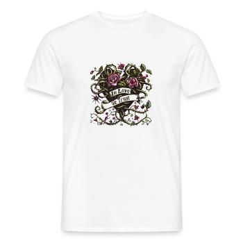 Thorny Affection Emblem - Men's T-Shirt - white - Front - AI Model Male 178 dark (178cm)