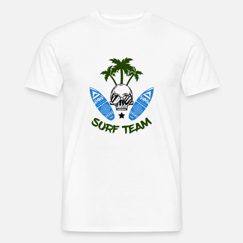 surf team - Männer T-Shirt - Weiß