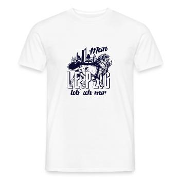 Je loue mon enfer de Leipzig - T-shirt homme - blanc - Devant - AI Model Male 178 dark (178cm)