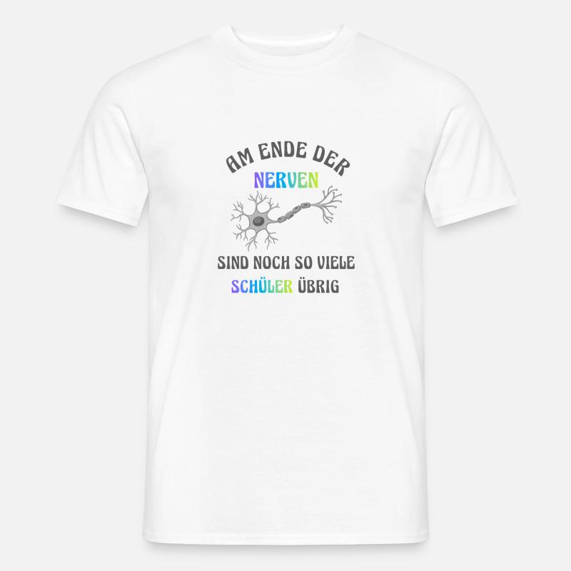 Am Ende der Nerven - Männer T-Shirt - Weiß