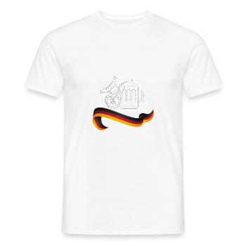 Germany, Deutschland, German, Patriotismus - 8 - Männer T-Shirt - Weiß - Vorne - AI Model Male 178 dark (178cm)