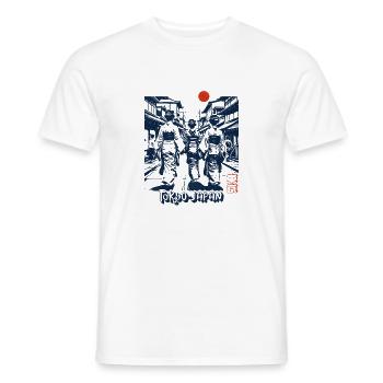 Geisha Streetlife Tokyo - T-shirt homme - blanc - Devant - AI Model Male 178 dark (178cm)