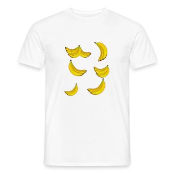 Banana Banana Fruit Fruit Exotic - Men's T-Shirt - white - Front - AI Model Male 178 dark (178cm)