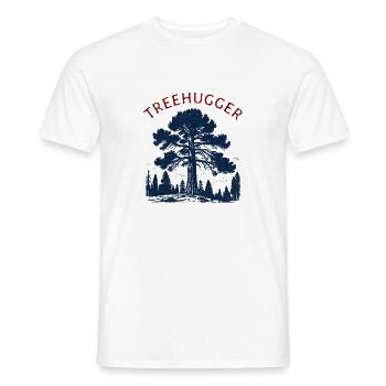 Treehugger - Tree Hugger - T-shirt homme - blanc - Devant - AI Model Male 178 dark (178cm)