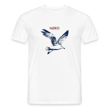 Gabbiano del Nord - T-shirt uomo - bianco - Fronte - AI Model Male 178 dark (178cm)