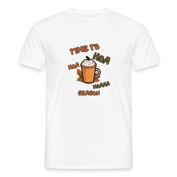 Zeit für Hoa Hoa Hoaa Saison lustige Herbstsaison - Männer T-Shirt - Weiß - Vorne - AI Model Male 178 dark (178cm)