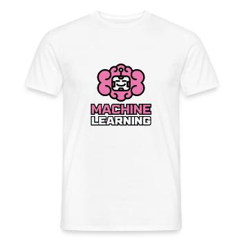 Machine Learning ML Generative AI Data Scientist - T-shirt homme - blanc - Devant - AI Model Male 178 dark (178cm)