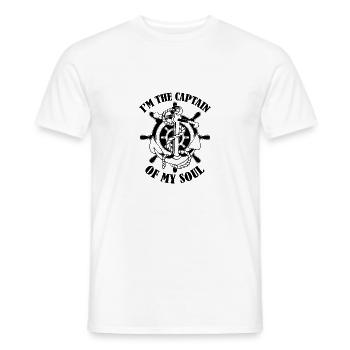 Ich bin der Kapitän Segeln - Männer T-Shirt - Weiß - Vorne - AI Model Male 178 dark (178cm)