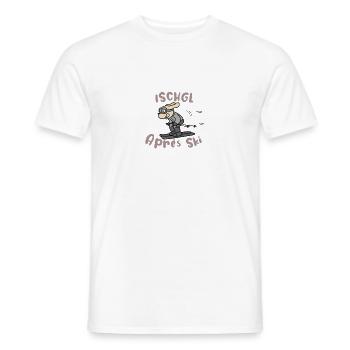 Ischgl Après-Ski - T-shirt homme - blanc - Devant - AI Model Male 178 dark (178cm)