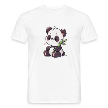 Panda - T-shirt homme - blanc - Devant - AI Model Male 178 dark (178cm)