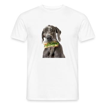 Deutsche Dogge - Männer T-Shirt - Weiß - Vorne - AI Model Male 178 dark (178cm)