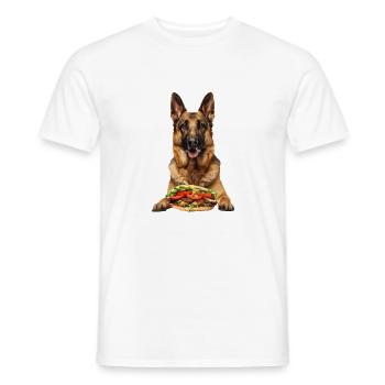 Belgischer Malinois - Männer T-Shirt - Weiß - Vorne - AI Model Male 178 dark (178cm)
