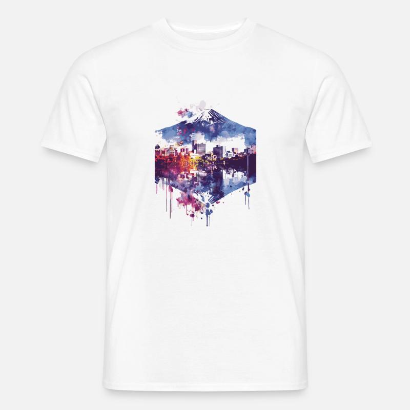 Beppu - Männer T-Shirt - Weiß