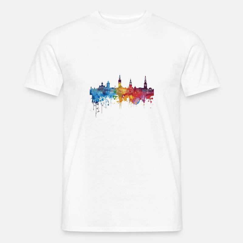 Alkmaar - Männer T-Shirt - Weiß