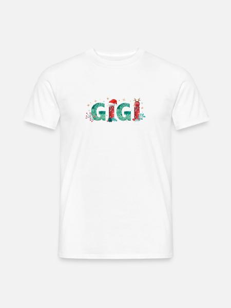 Weihnachten Gigi Oma Design Christmas Gigi - Männer T-Shirt - Weiß