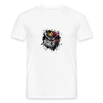 Owl Animal - Men's T-Shirt - white - Front - AI Model Male 178 dark (178cm)