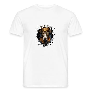 Chien Chien Animal - T-shirt homme - blanc - Devant - AI Model Male 178 dark (178cm)