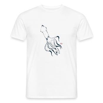Oktopus - Männer T-Shirt - Weiß - Vorne - AI Model Male 178 dark (178cm)