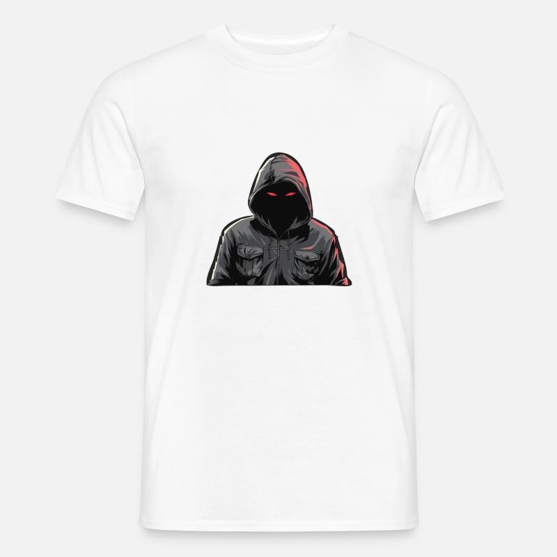 MYSTERIÖSER MANN - Männer T-Shirt - Weiß