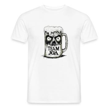 Team JGA Junggesellenabschied Bier Club Party - Männer T-Shirt - Weiß - Vorne - AI Model Male 178 dark (178cm)