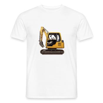 Panda - Männer T-Shirt - Weiß - Vorne - AI Model Male 178 dark (178cm)