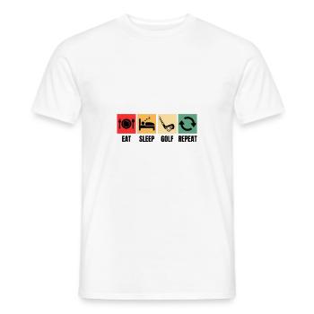 Lustiger Golfspruch für Golfspieler - Männer T-Shirt - Weiß - Vorne - AI Model Male 178 dark (178cm)