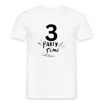 3 - Men's T-Shirt - white - Front - AI Model Male 178 dark (178cm)