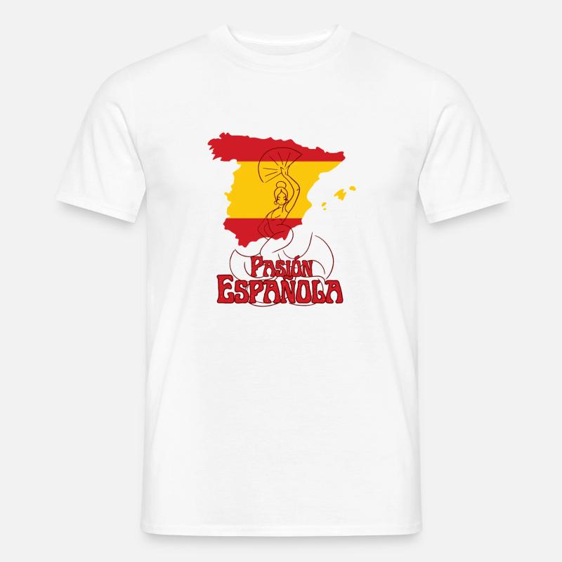 Spanische Leidenschaft - Männer T-Shirt - Weiß