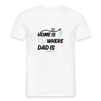 Meilleur papa Papa Design Papa Dire - T-shirt homme - blanc - Devant - AI Model Male 178 dark (178cm)
