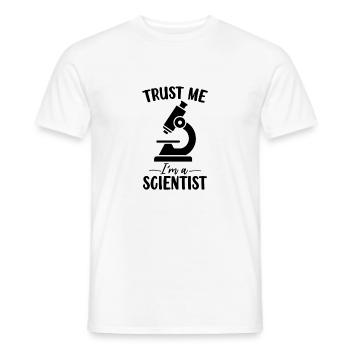 Glaub mir, ich bin ein Wissenschaftler Lustiges medizinisches Labor - Männer T-Shirt - Weiß - Vorne - AI Model Male 178 dark (178cm)